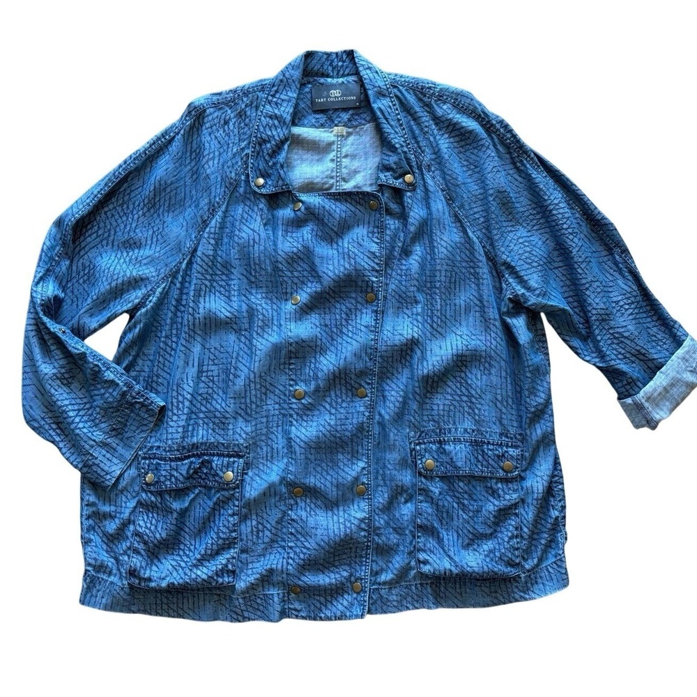 Tart Collections women's lightweight jean jacket size‎ 3X